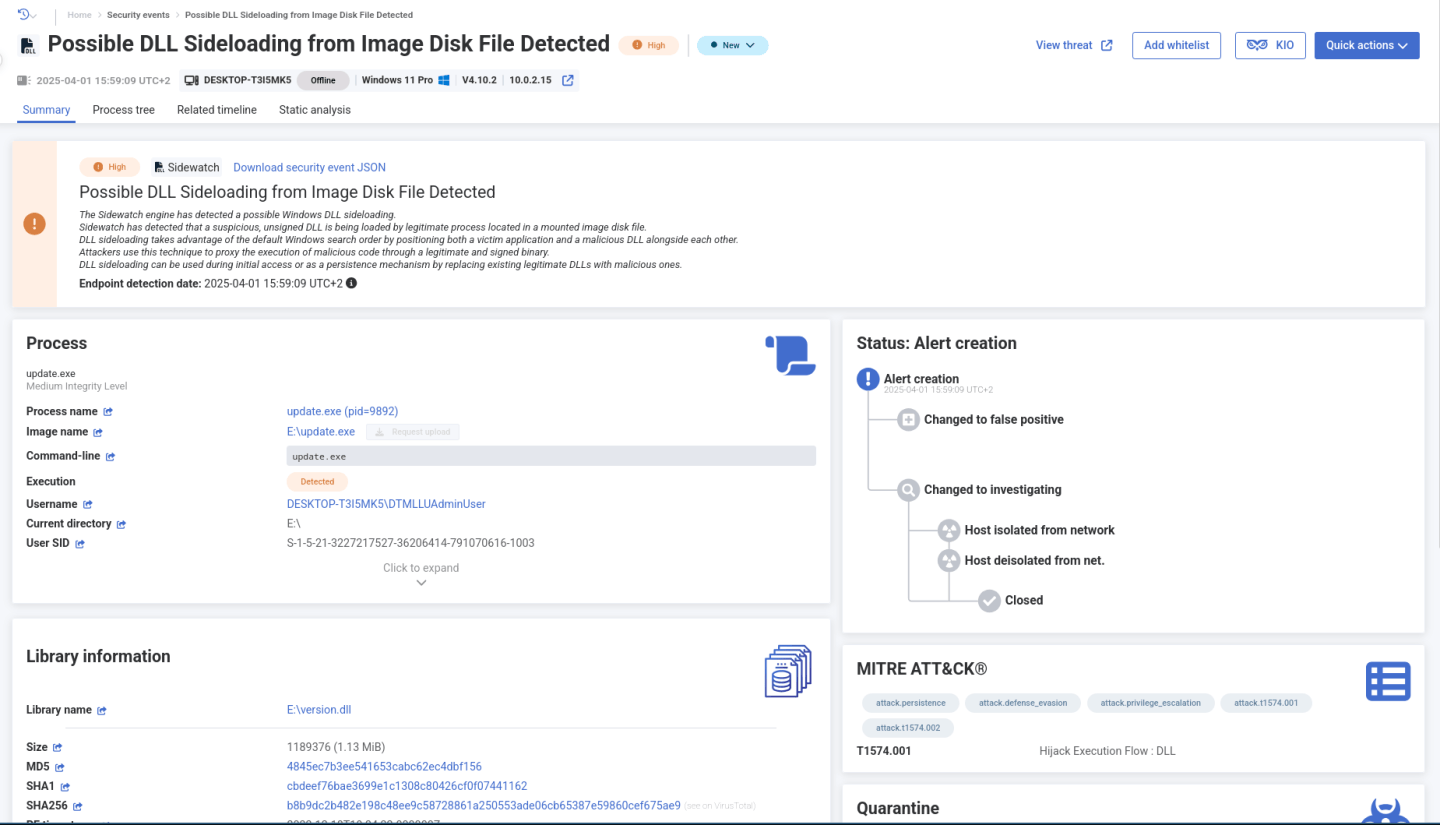 DLL Sideloading: solutions to protect your workspace - HarfangLab