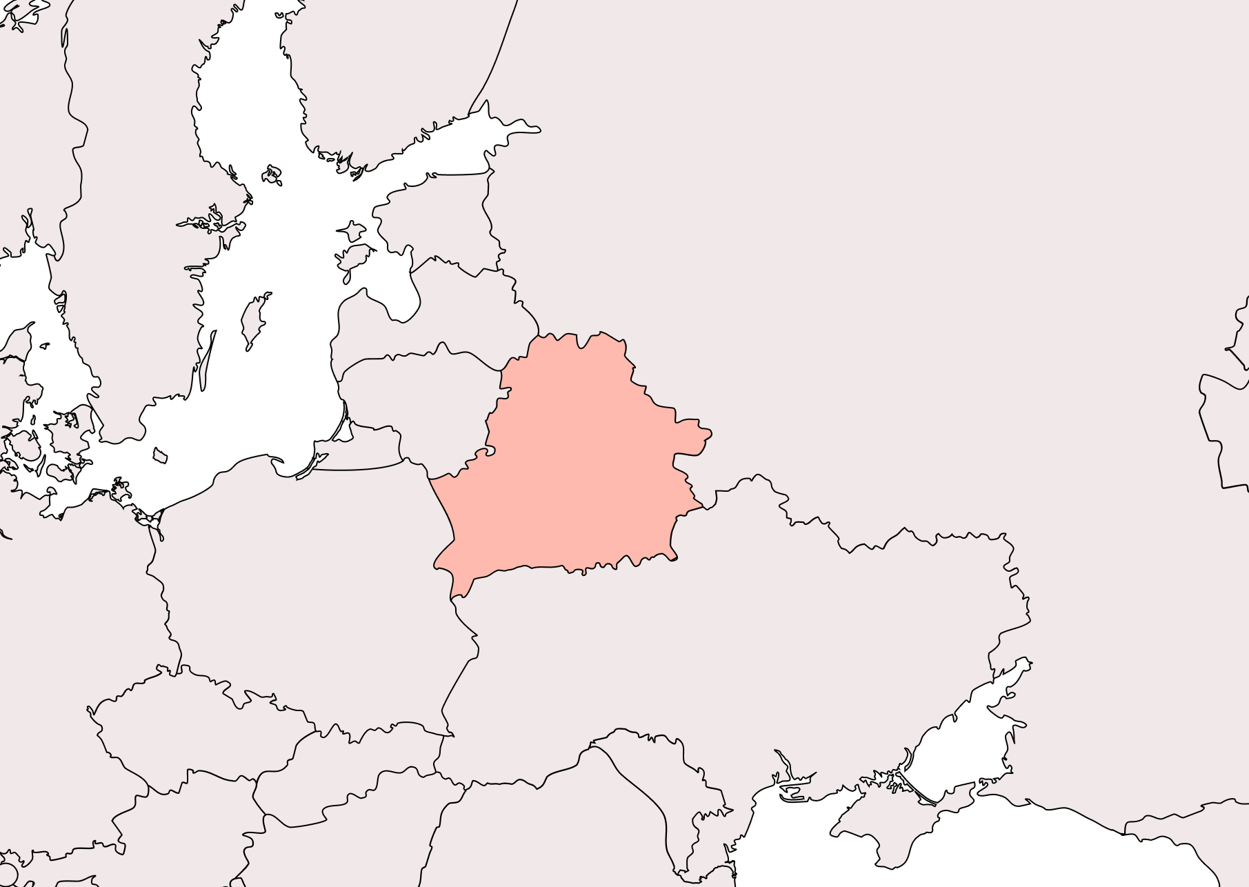 Figure 18 - Victims map, Belarus is highlighted