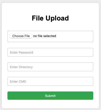 Figure 5 - File upload form from the IIS HijackServer module